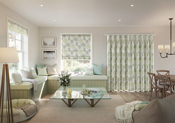 Coppice Faux Silk, Olive - Made to Measure Curtain - Image 15